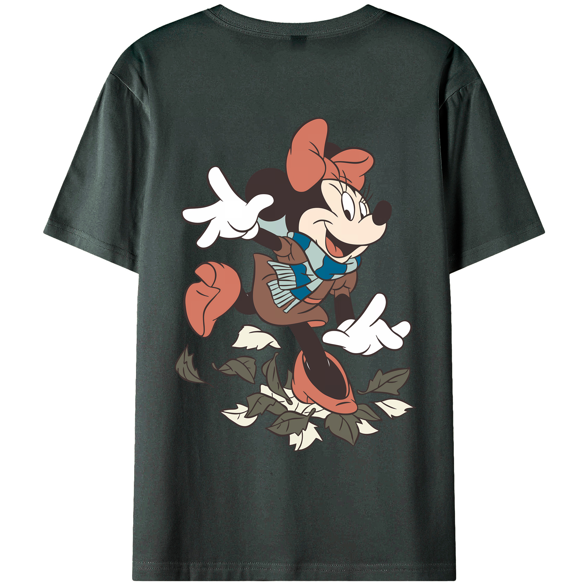 （画像用） ミッキーマウス Mickey Mouse 綿100％ メンズ半袖Tシャツ（バックプリント） 通気性